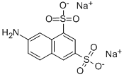 7-アミノ-1,3-ナフタレンジスルホン酸ジナトリウム 化学構造式