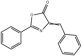 4-Benzylidene-2-phenyl-4,5-dihydro-1,3-oxazol-5-one Struktur