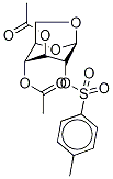 3,4-Di-O-acetyl-1,6-anhydro-2-O-p-toluenesulfonyl--D-glucopyranose 结构式