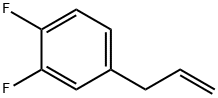 3-(3,4-ジフルオロフェニル)-1-プロペン 化学構造式