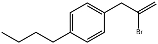 2-ブロモ-3-(4-N-ブチルフェニル)-1-プロペン 化学構造式