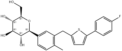 卡格列净 结构式