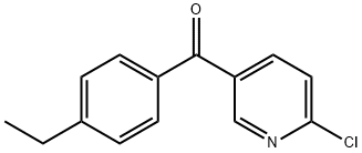 (6-chloro-3-pyridinyl)(4-ethylphenyl)methanone Struktur