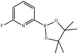 6-フルオロピリジン-2-ボロン酸ピナコールエステル 化学構造式