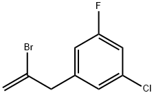 2-BROMO-3-(3-CHLORO-5-FLUOROPHENYL)-1-PROPENE Structure
