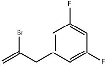 2-ブロモ-3-(3,5-ジフルオロフェニル)-1-プロペン 化学構造式