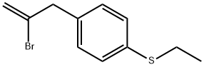 2-ブロモ-3-[4-(エチルチオ)フェニル]-1-プロペン 化学構造式