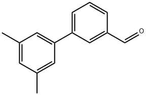 3-(3,5-ジメチルフェニル)ベンズアルデヒド 化学構造式