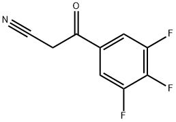 3,4,5-三氟苯甲酰乙腈 结构式