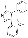 5-Isoxazolemethanol,  4,5-dihydro-3-methyl-4,5-diphenyl- Struktur