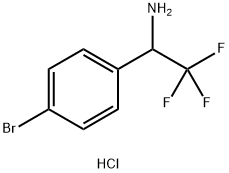 1-(4-BROMO-PHENYL)-2,2,2-TRIFLUORO-ETHYLAMINE HYDROCHLORIDE Structure
