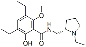 3,5-Diethyl-N-[[(2S)-1-ethylpyrrolidin-2-yl]methyl]-2-hydroxy-6-methoxybenzamide Structure
