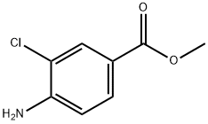 4-アミノ-3-クロロ安息香酸メチル 化学構造式