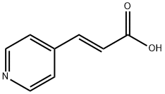 trans-3-(4-ピリジル)アクリル酸, 97% 化学構造式