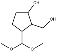 Cyclopentanemethanol, 2-(dimethoxymethyl)-5-hydroxy- (9CI) Structure
