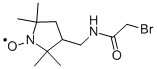 3-(2-溴乙酰氨基甲基)-2,2,5,5-甲基-1-吡咯烷基氧化物 结构式