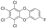 1,2,3,4-Tetrachloro-7-fluorodibenzo-p-dioxin 结构式