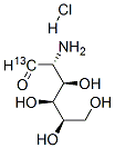 D-グルコサミン-13C塩酸塩 化学構造式