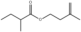 2-メチルブタン酸3-メチル-3-ブテニル 化学構造式