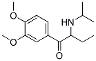 3',4'-dimethoxy-2-(isopropylamino)butyrophenone Struktur