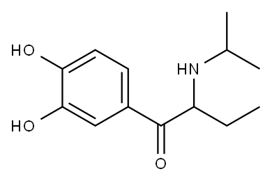 3',4'-dihydroxy-2-(isopropylamino)butyrophenone Structure
