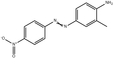 2-メチル-4-[(4-ニトロフェニル)アゾ]ベンゼンアミン 化学構造式