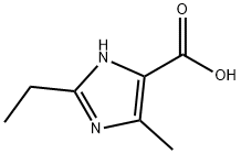 2-エチル-5-メチル-1H-イミダゾール-4-カルボン酸 化学構造式
