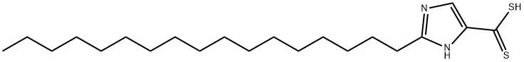 2-heptadecyl-1H-imidazole-4-carbodithioic acid Struktur
