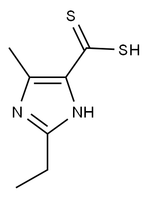 2-ETHYL-4-METHYLIMIDAZOLE-5-DITHIOCARBOXYLIC ACID Structure