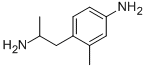 4-(2-AMINO-PROPYL)-3-METHYL-PHENYLAMINE Struktur