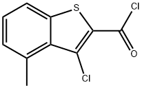 3-氯-4-甲基-2-苯并噻吩甲酰氯 结构式