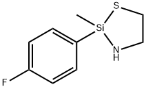 1-Thia-3-aza-2-silacyclopentane, 2-(p-fluorophenyl)-2-methyl- 结构式