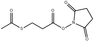 N-琥珀酰亚胺-3-乙酰硫代丙酸酯 结构式