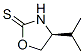 (4S)-4β-イソプロピルオキサゾリジン-2-チオン 化学構造式