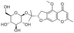 4-O-BETA-D-GULCOSYL-5-O-METHYLVISAMMINOL Structure