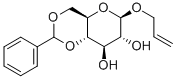 烯丙基4,6-O-亚苄基-Β-D-吡喃葡萄糖苷 结构式