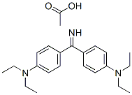 4,4′-カルボンイミドイルビス(N,N-ジエチルベンゼンアミン)・酢酸塩 化学構造式