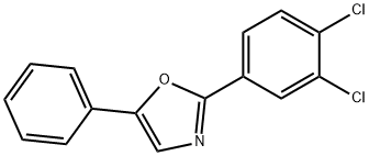 2-(3,4-ジクロロフェニル)-5-フェニルオキサゾール 化学構造式