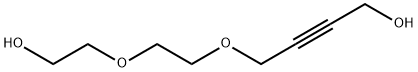 4-[2-(2-ヒドロキシエトキシ)エトキシ]-2-ブチン-1-オール 化学構造式