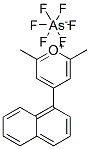 2,6-ジメチル-4-（1-ナフタレニル）ピリリウムヘキサフルオロアルセナート 化学構造式
