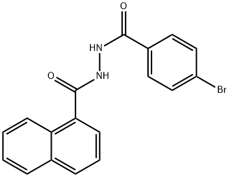 N'-(4-溴苯甲酰基)-1-萘酰肼 结构式