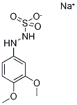 3,4-Dimethoxyphenylhydrazine-N'-sulphonic acid sodium salt 结构式