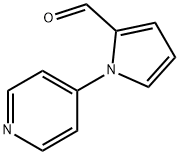 1-(4-ピリジニル)-1H-ピロール-2-カルブアルデヒド 化学構造式