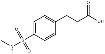 3-{4-[(methylamino)sulfonyl]phenyl}propanoic acid Struktur