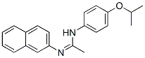 N1-(p-Isopropoxyphenyl)-N2-(2-naphtyl)acetamidine Struktur