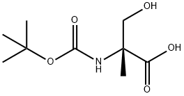 N-BOC-ALPHA-METHYL-D-SERINE Struktur