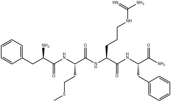 D-Phe-L-Met-L-Arg-L-Phe-NH2 化学構造式