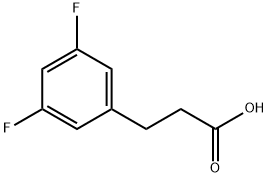 3-(3,5-ジフルオロフェニル)プロピオン酸 化学構造式