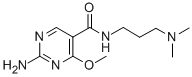 2-Amino-N-(3-(dimethylamino)propyl)-4-methoxy-5-pyrimidinecarboxamide Struktur