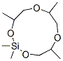 2,2,4,7,10-Pentamethyl-1,3,6,9-tetraoxa-2-silacycloundecane Struktur